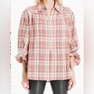 Maxstudio Balloon Sleeve Tunic Shirt S